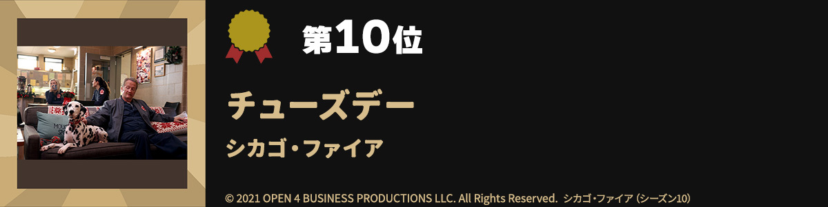 第10位チューズデー シカゴ・ファイア