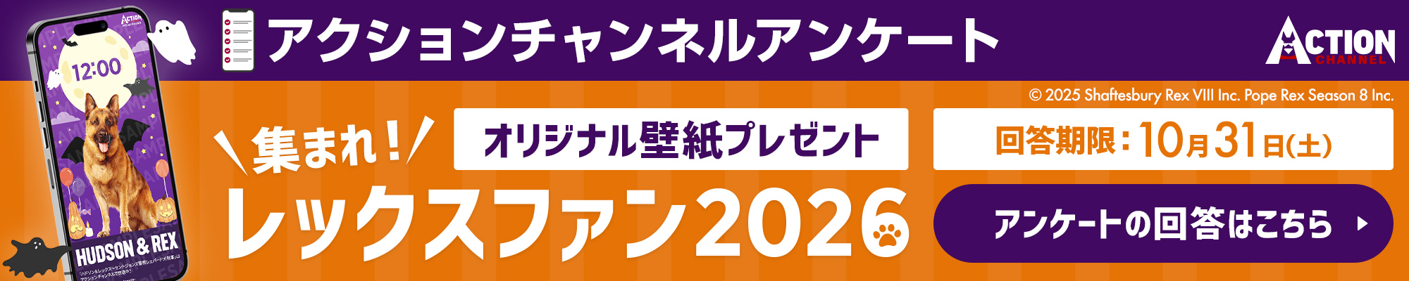 アクションチャンネルアンケート ～集まれ！レックスファン2026～